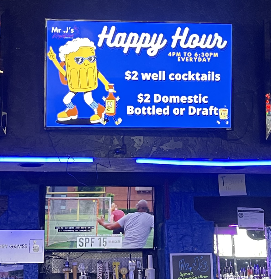 digital menus - Free design, hosting, and maintenance - Happy Hour Menu - On-tap Menu