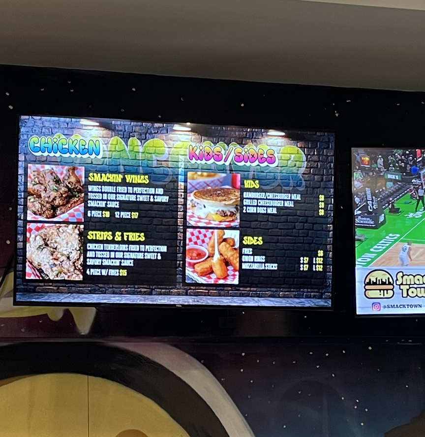 digital menus - Free design, hosting, and maintenance - Fast Food - On-tap Menu